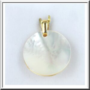 Médaille or arbre de vie ajoure nacre 20mm-john or & co
