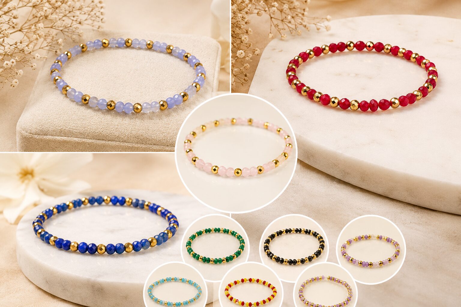 Bracelets Extensibles aux Vertus Naturelles